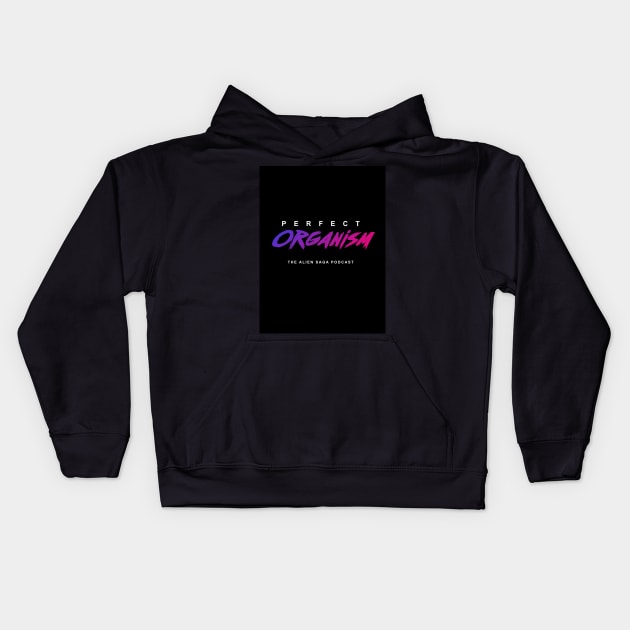 Perfect Organism "Outrun" logo Kids Hoodie by Perfect Organism Podcast & Shoulder of Orion Podcast